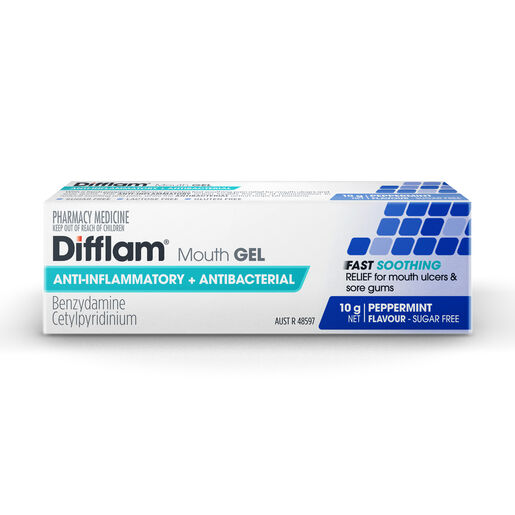 Difflam Mouth Gel Anti-Inflammatory + Antibacterial 10g