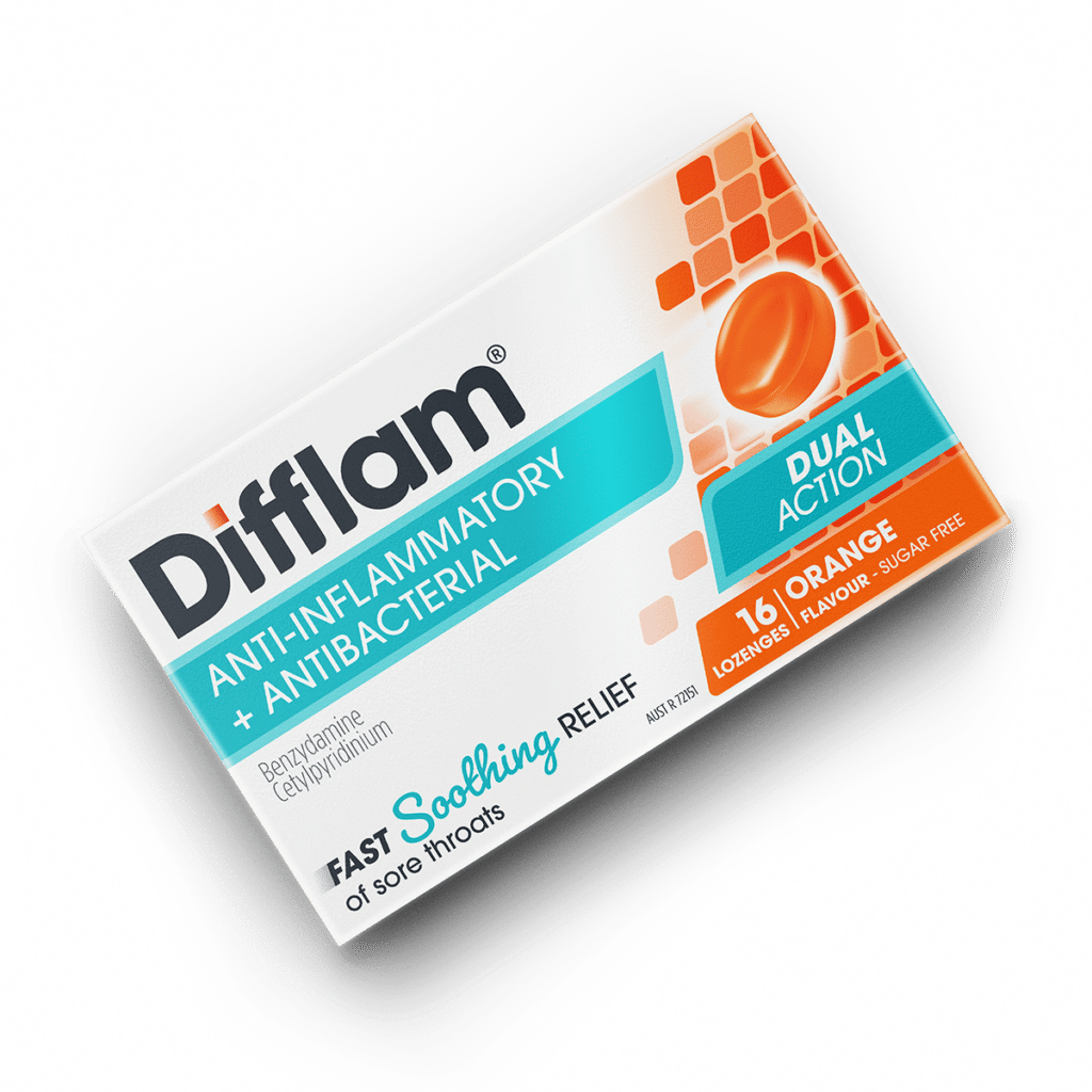 Difflam Orange Sore Throat Lozenges