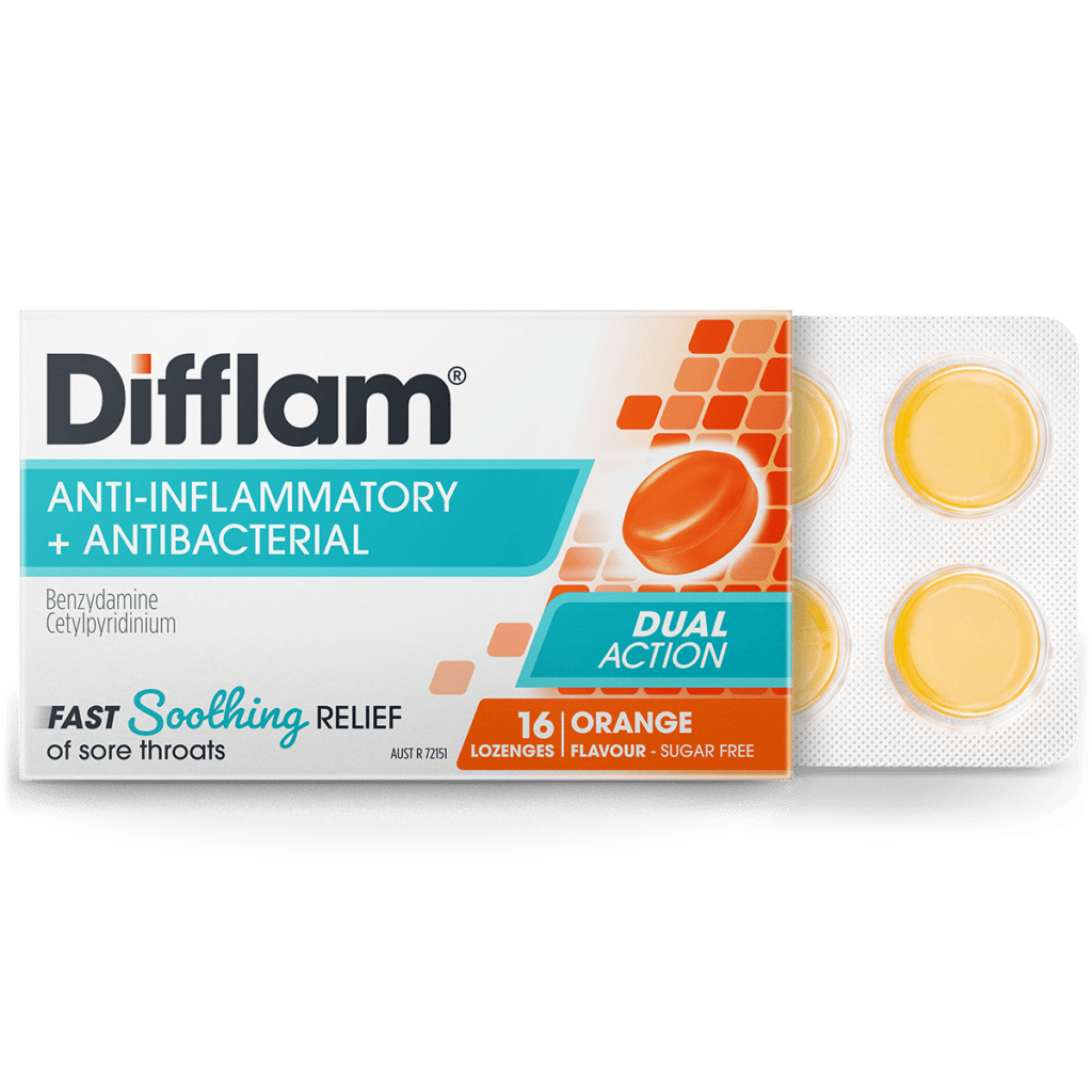 Difflam Orange Sore Throat Lozenges