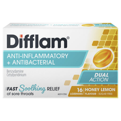 Difflam Sore Throat Pack  Honey & Lemon