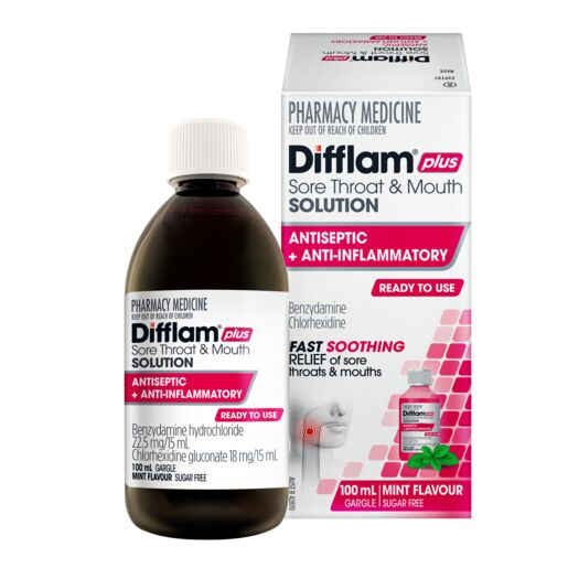 Difflam Plus Ready To Use Sore Throat & Mouth Solution