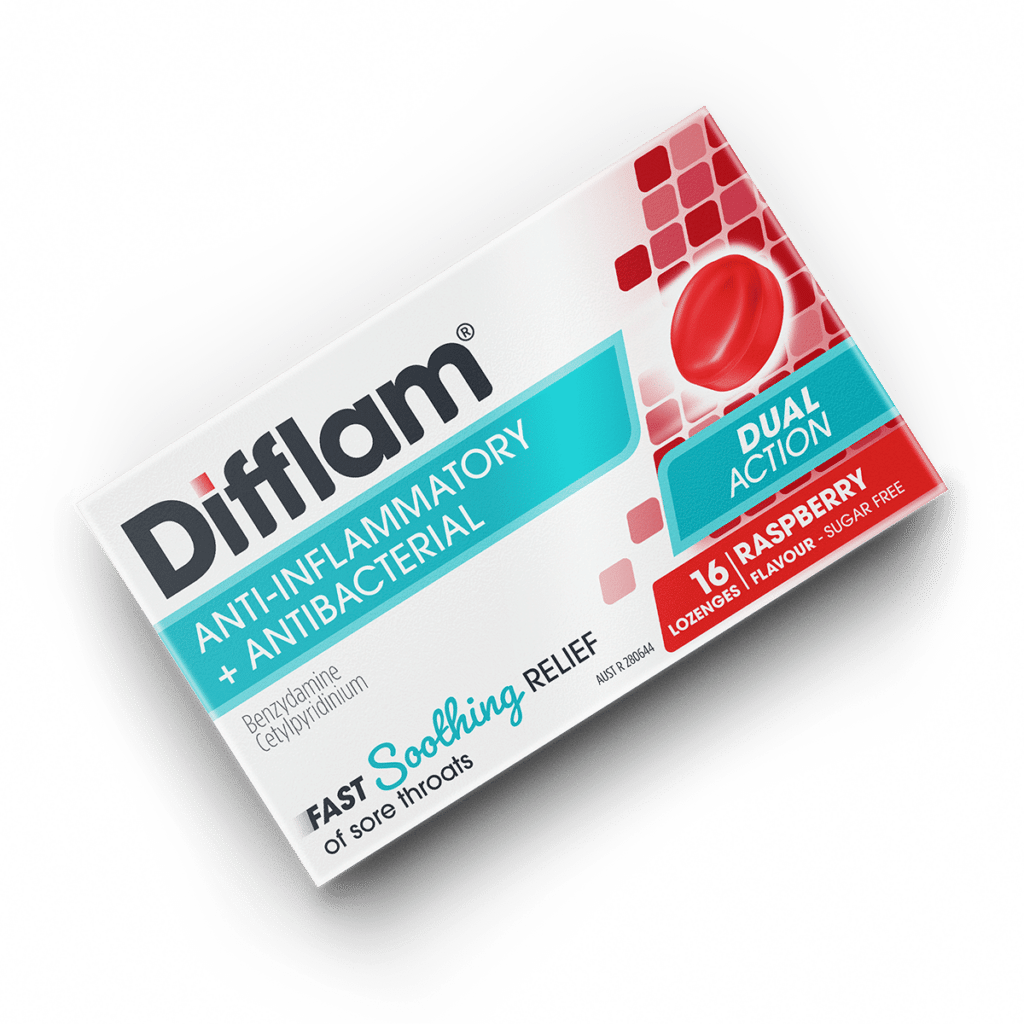 Difflam Raspberry Sore Throat Lozenges