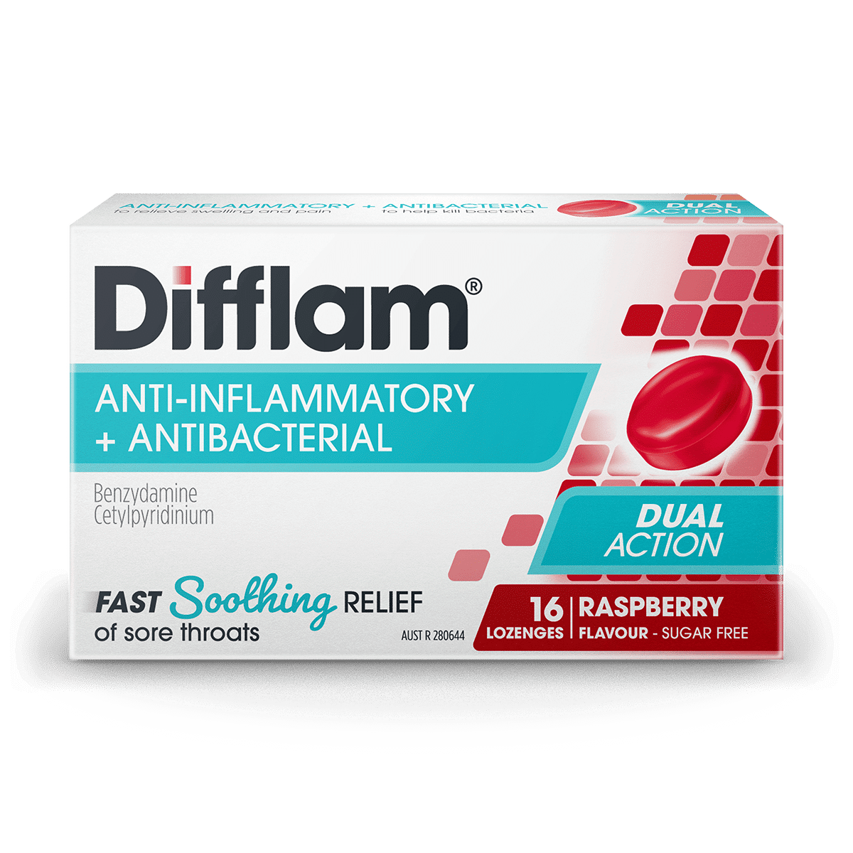 Difflam Raspberry Sore Throat Lozenges Difflam Raspberry Sore Throat Lozenges
