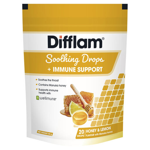 Difflam Soothing Drops + Immune Support Honey & Lemon
