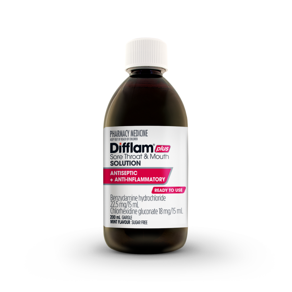 Difflam Plus Sore Throat & Mouth Solution