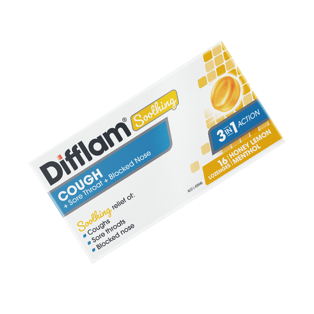 Difflam Soothing Cough + Sore Throat + Blocked Nose 16